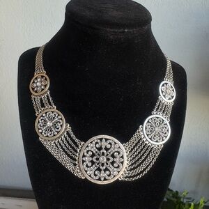 Park Lane Silver Tone Crystal 14" Choker Necklace